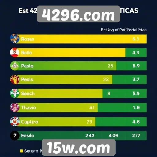 Estatísticas de jogos mais populares em 4296.com